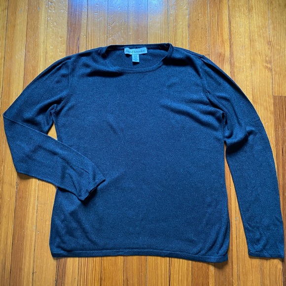 David Brooks dark grey silk mix sweater size S - Picture 10 of 10